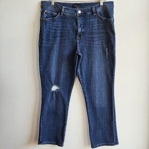 LEE SLIMING FIT DISTRESSED JEANS WOMEN'S SIZE 16 MEDIUM